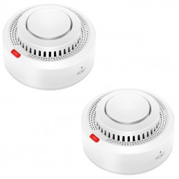 Pack 2 Sensores de Humo Tuya-Alarma WIFI para casa, oficina, negocio, Detector de humo