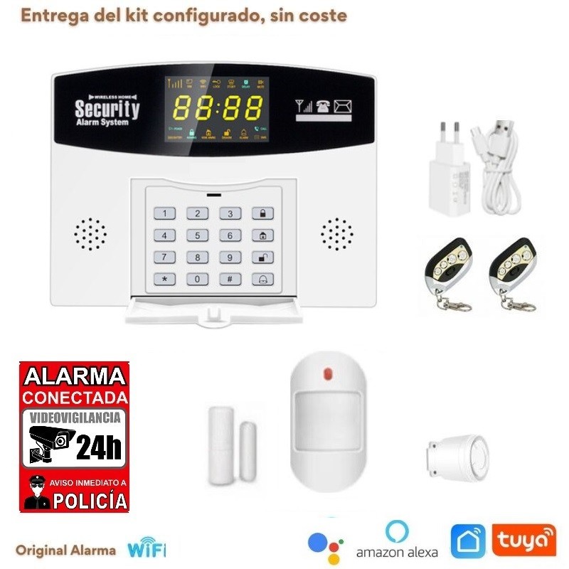 Kits de alarmas automáticas sin rentas aviso a celular - Simple y Directo