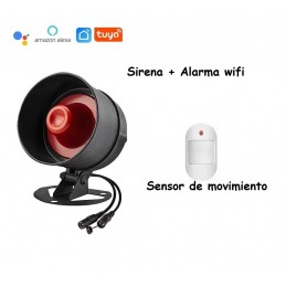 Kit Alarma WIFI G50 Tuya Smart Life integrada en sirena 2 EN 1