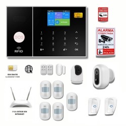 Kit Alarma con cámaras para...