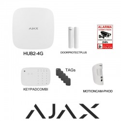 Kit Alarma Grado 2 HUB2-4G...