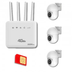 Kit Internet 4G + 3 Cámaras...