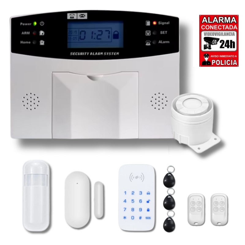 Alarma con sensor de humo