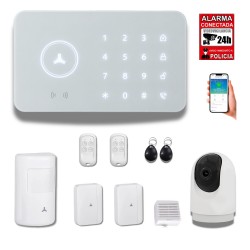Alarma sin cuotas 4G WIFI GSM anti inhibidores FHSS