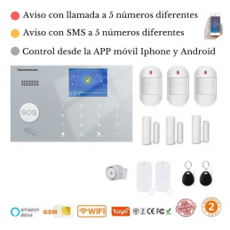 Kit Alarma Original G205 WIFI - GSM + APP + Domótica fácil