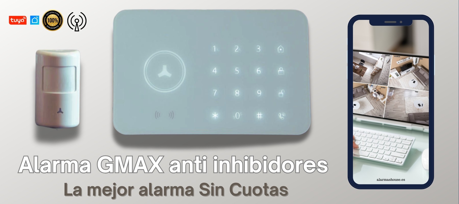La mejor alarma sin cuotas anti inhibidores 